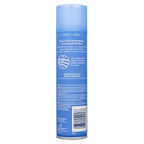 Finesse Extra Hold Aerosol Hairspray 7 oz – Pack of 6 | Unscented