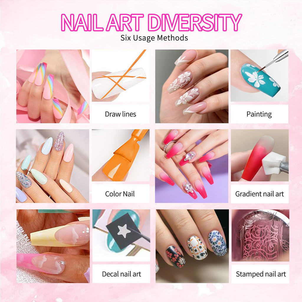 Finger Secret 16-Color Ombre Gel Polish Palette | Gradient Blooming Nail Kit