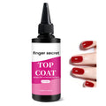 Finger Secret 240ml Top Coat for Gel Nail Polish – Quick-Dry Clear Nail Polish for DIY in Salon or Home