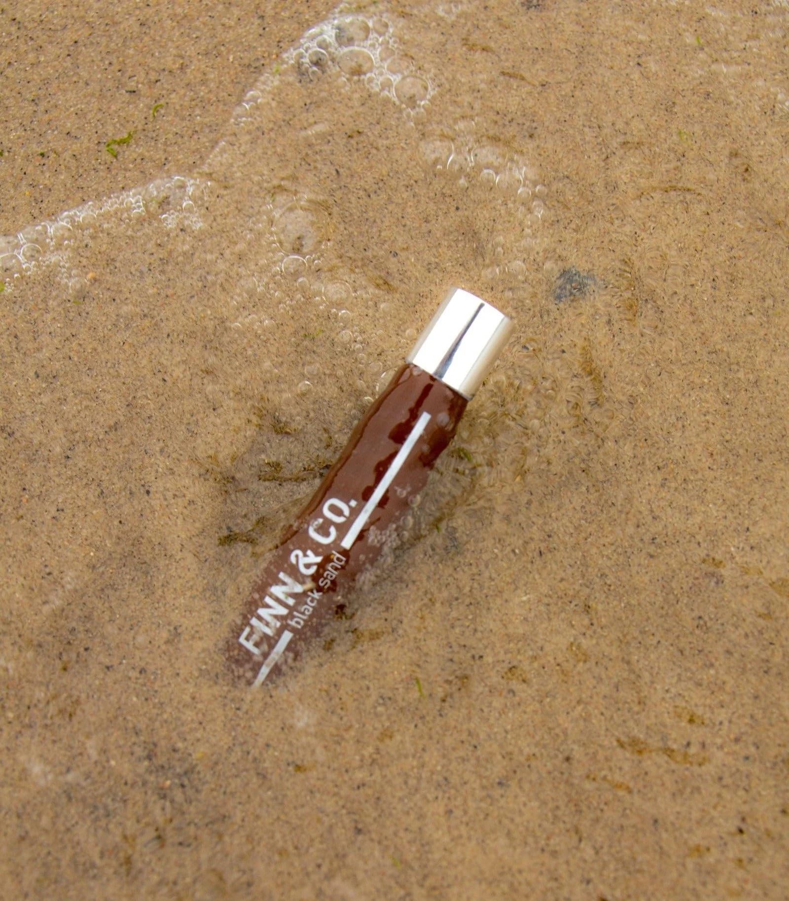 FINN & CO. Black Sand Fragrance Oil | Long-Lasting Roll-On Perfume, Unisex, Travel-Friendly 0.34oz