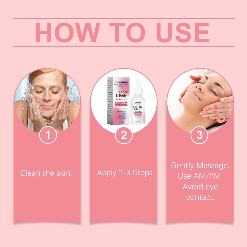Finones Skin Vitamin Serum | 5-in-1 Anti-Wrinkle & Hydration for Face & Body