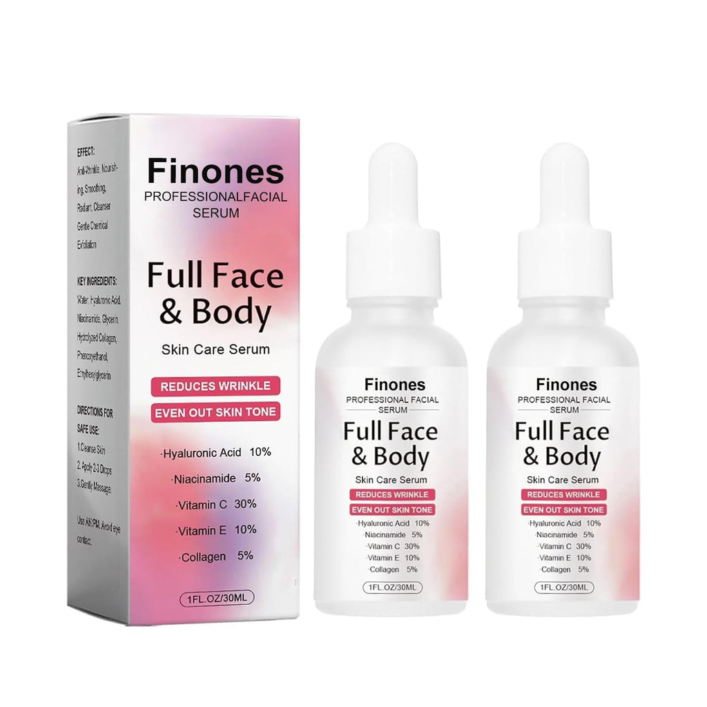 Finones Skin Vitamin Serum | 5-in-1 Anti-Wrinkle & Hydration for Face & Body