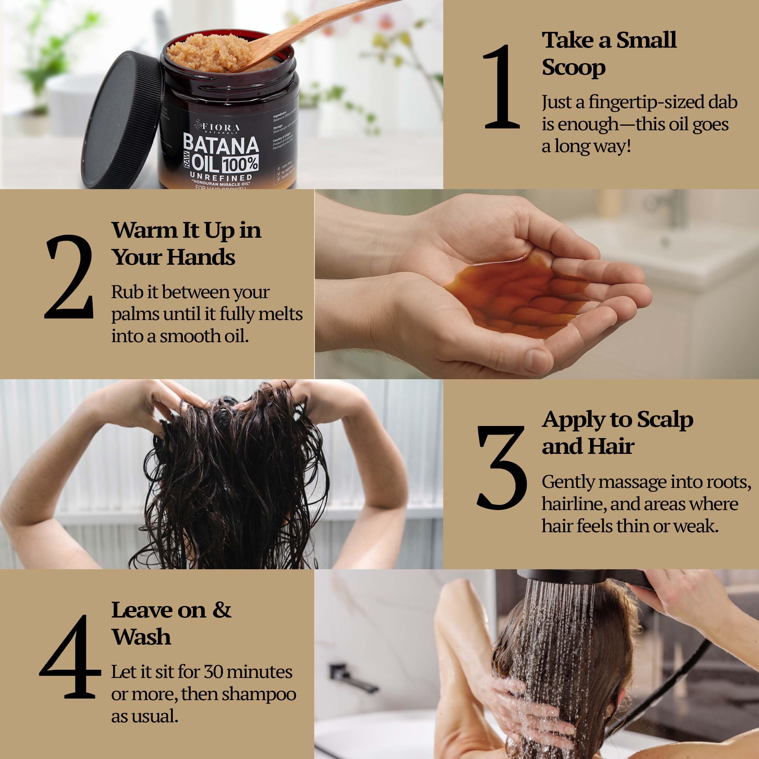 100% Raw Batana Oil Paste for Hair Growth – Dr Sebi Inspired