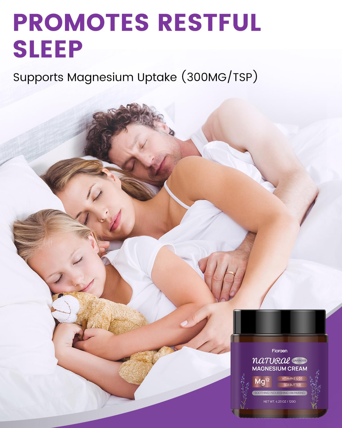 Fioraen Magnesium Lotion for Sleep & Muscle Relief – 120g