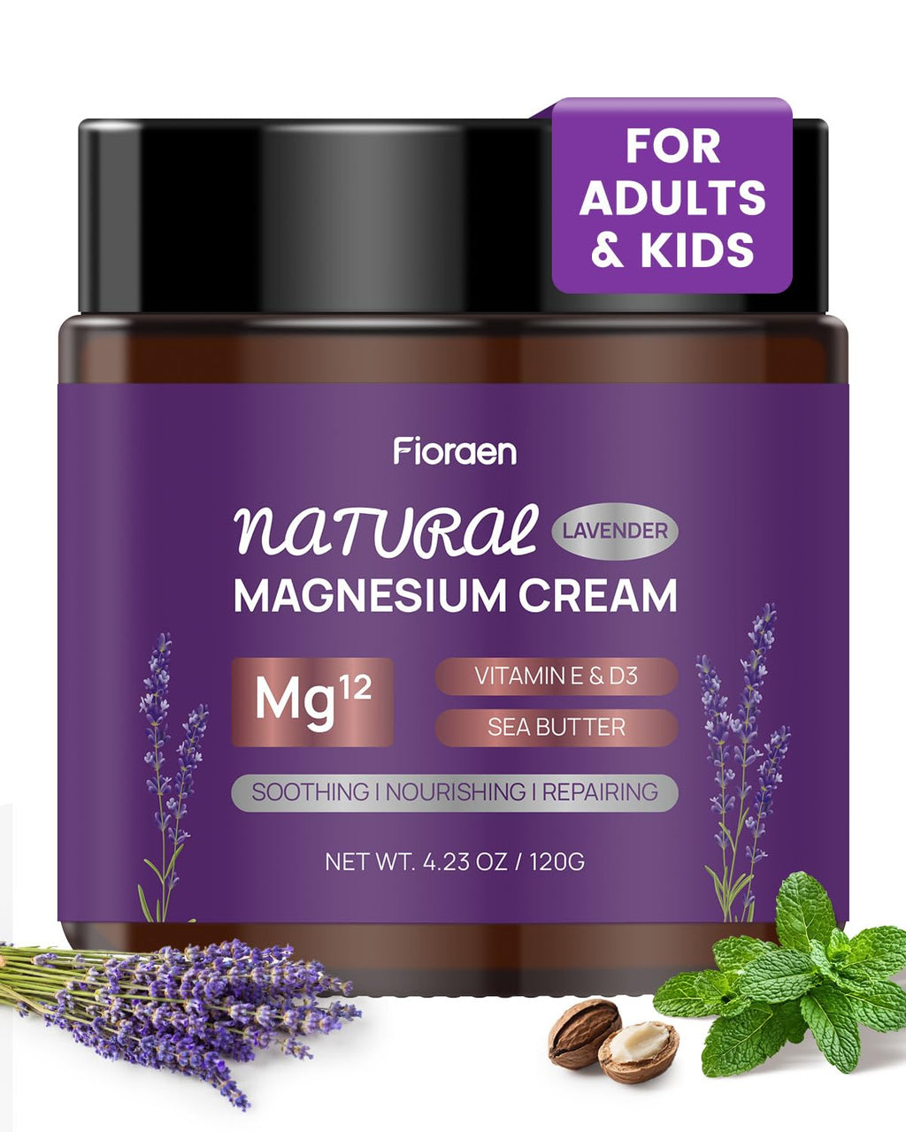 Fioraen Magnesium Lotion for Sleep & Muscle Relief – 120g