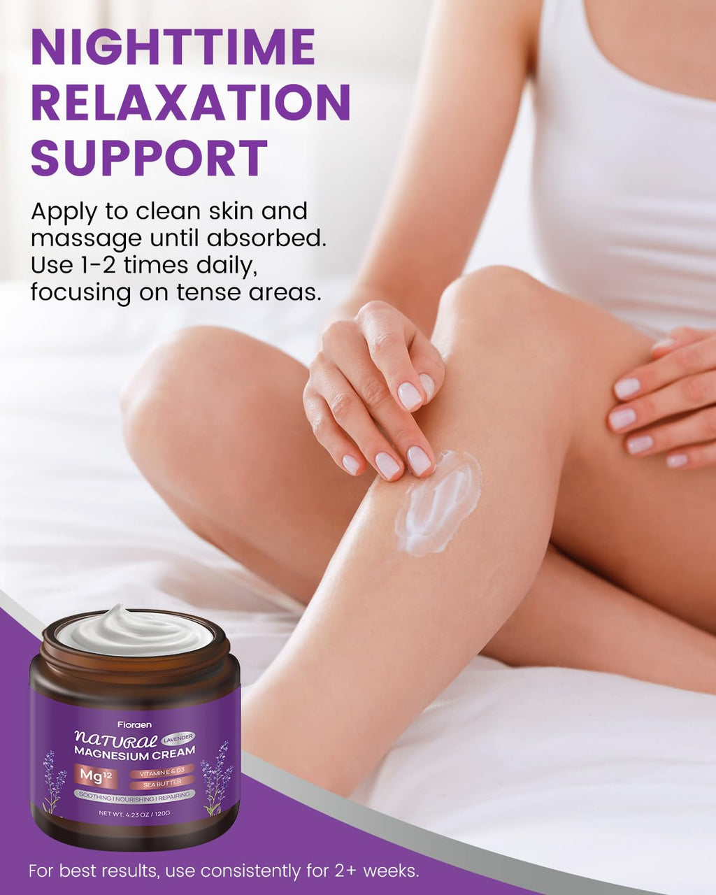 Fioraen Magnesium Lotion for Sleep & Muscle Relief – 120g