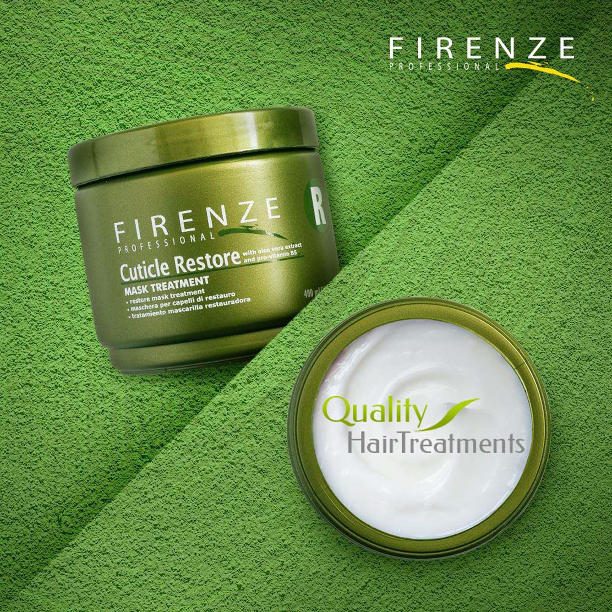 Firenze Professional Cuticle Restore Trio – Shampoo, Conditioner & Mask Treatment for Deep Hair Repair