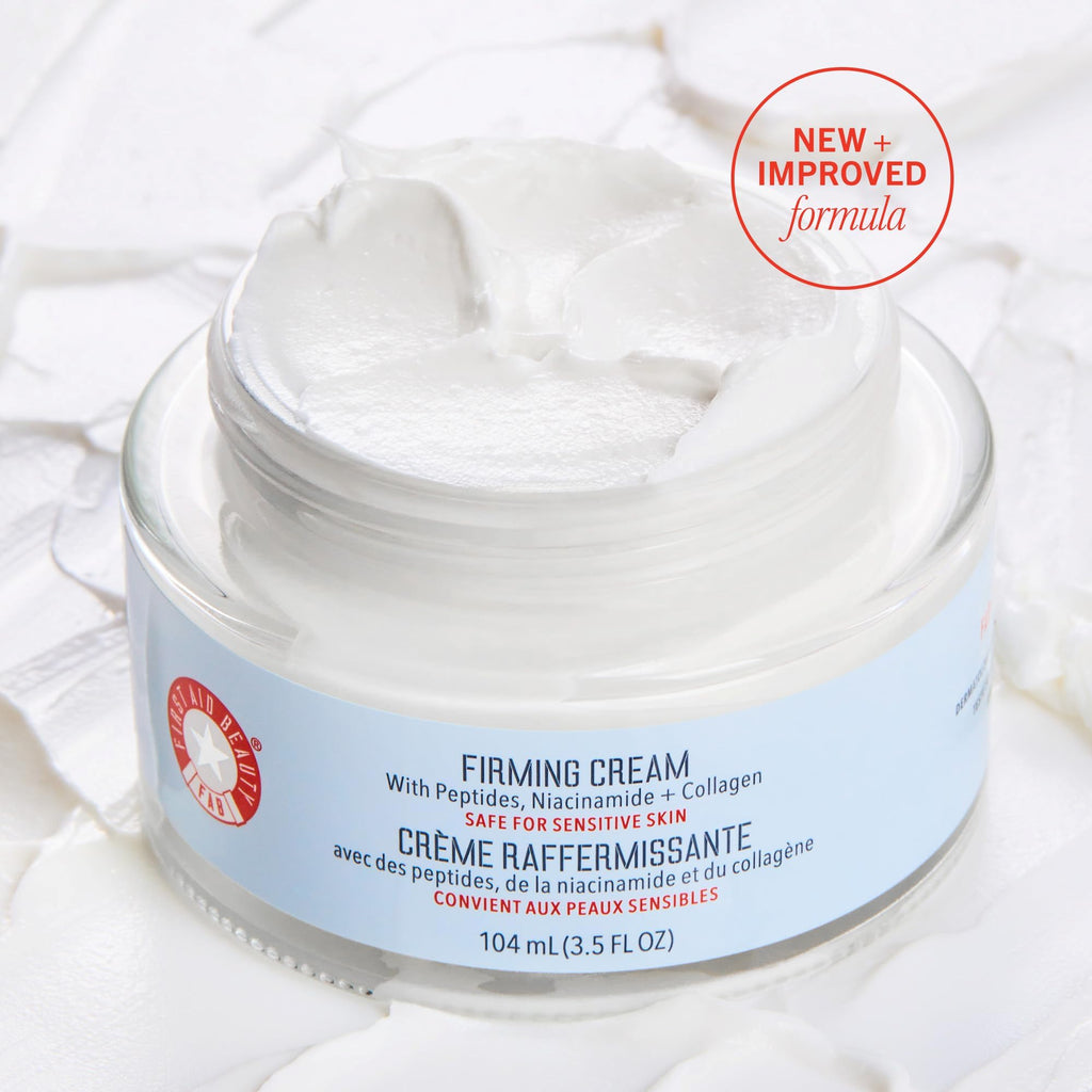 First Aid Beauty Firming Collagen Cream with Peptides & Niacinamide | Ultra-Rich, Non-Comedogenic Moisturizer