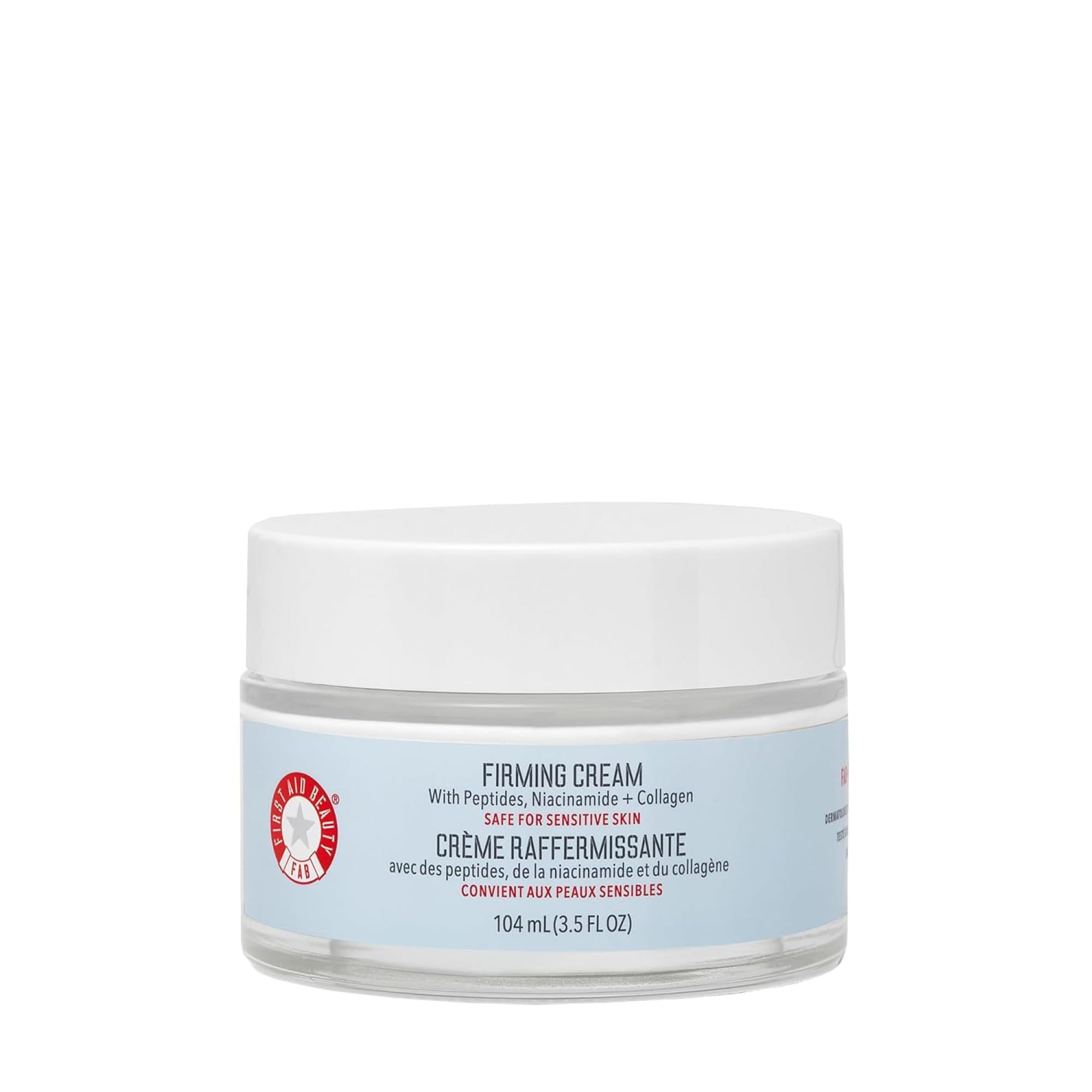 First Aid Beauty Firming Collagen Cream with Peptides & Niacinamide | Ultra-Rich, Non-Comedogenic Moisturizer