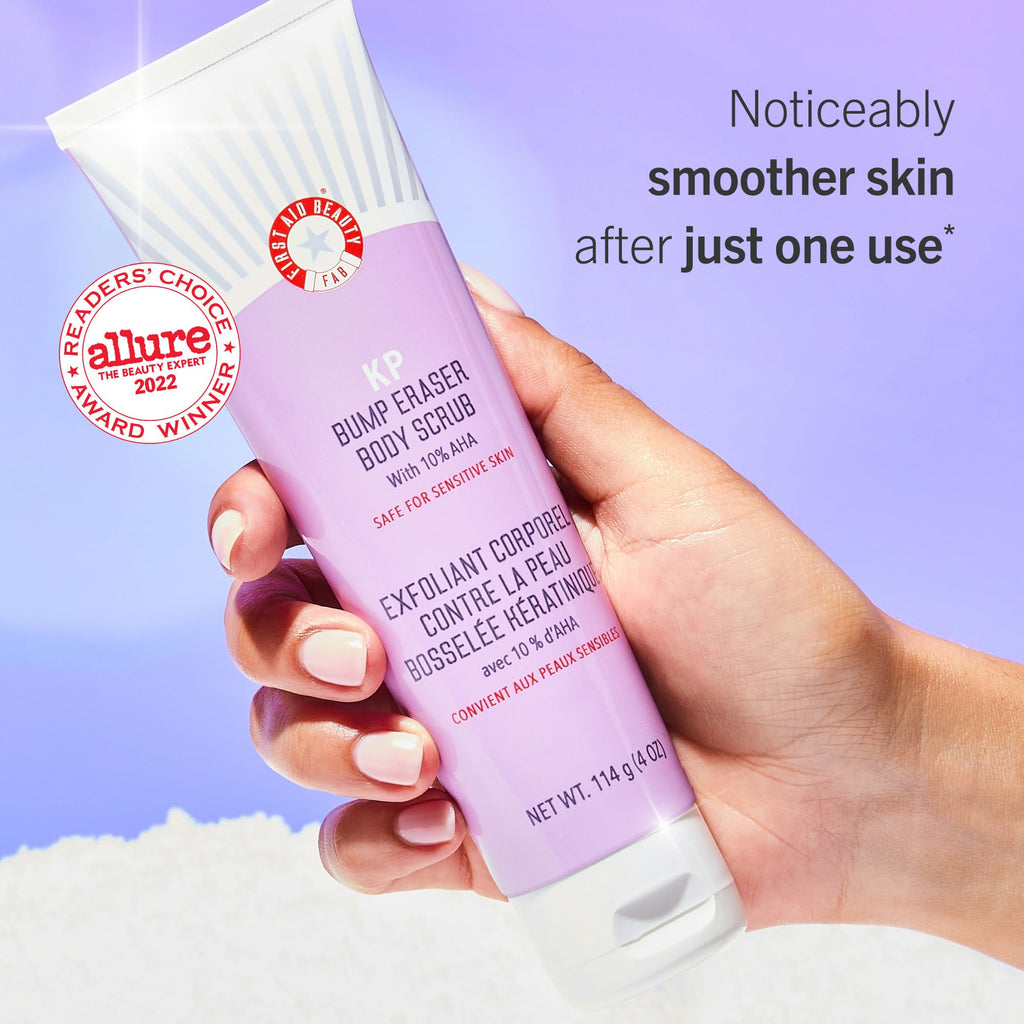 First Aid Beauty Smooth Skin Season Kit – Exfoliation & Hydration Essentials (4pc)