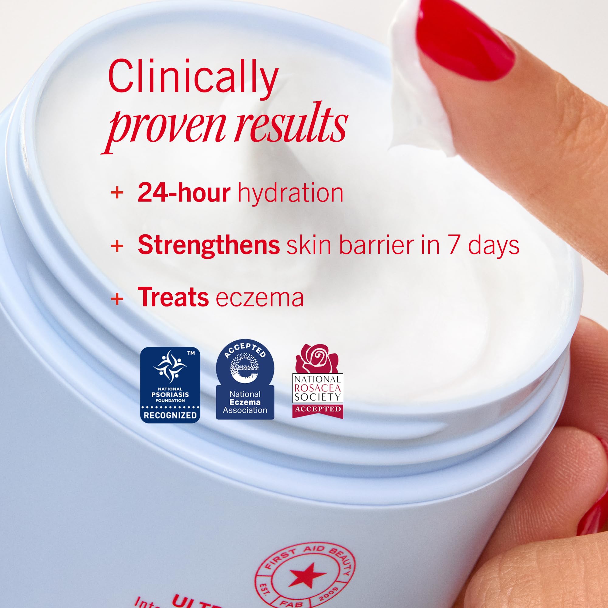 First Aid Beauty Ultra Repair Cream – Intense Hydration for Face & Body, 8 oz