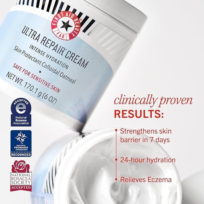 First Aid Beauty Ultra Repair Cream – 14 oz Vanilla Cinnamon | Deep Hydration