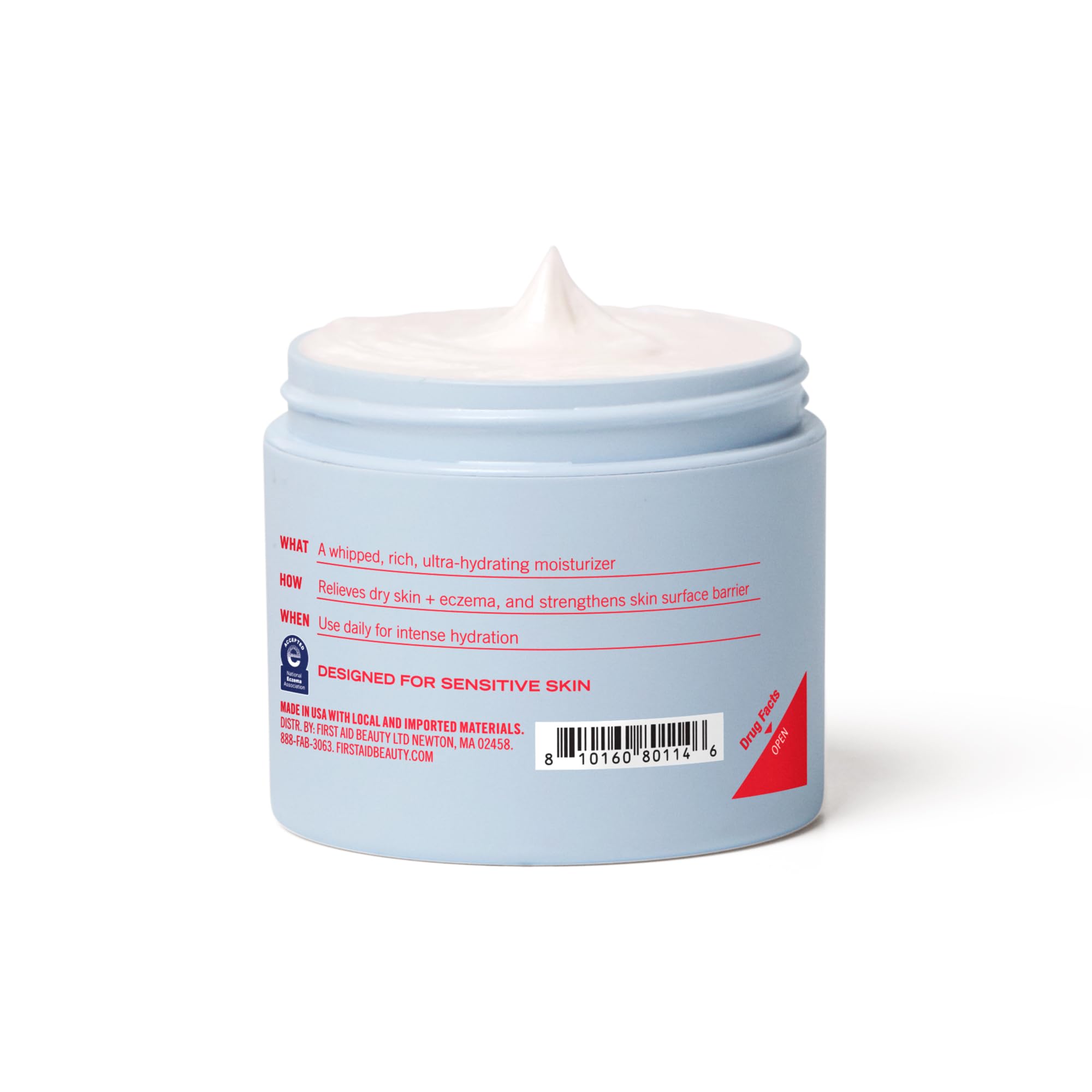 First Aid Beauty Ultra Repair Cream – Intense Hydration for Face & Body, 8 oz