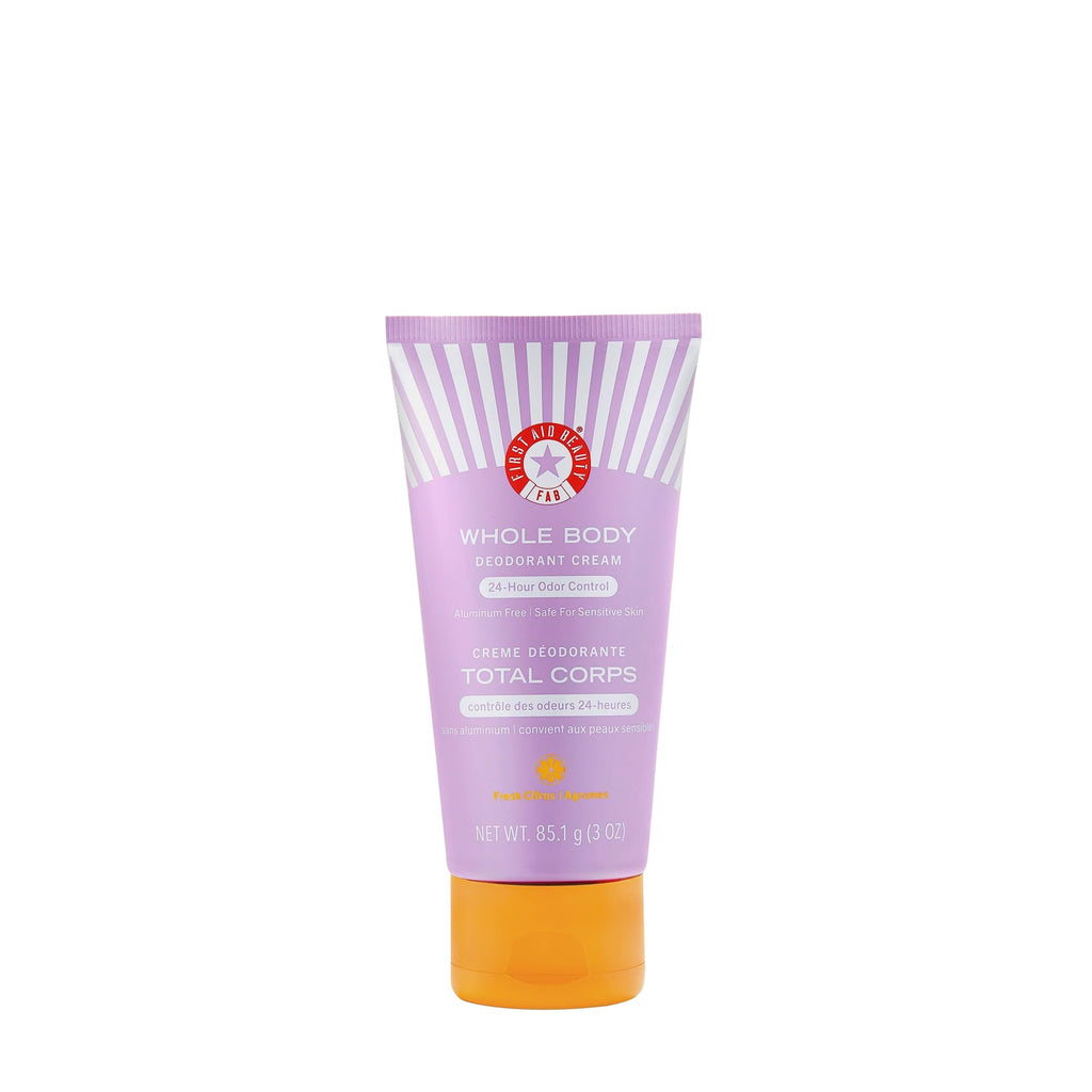 First Aid Beauty Whole Body Deodorant Cream | 24-Hour Odor Control, Aluminum-Free, 3oz