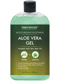 First Botany Aloe Vera Gel with Tea Tree Oil – 16.9 fl oz for Skin, Hair, Sunburn & More