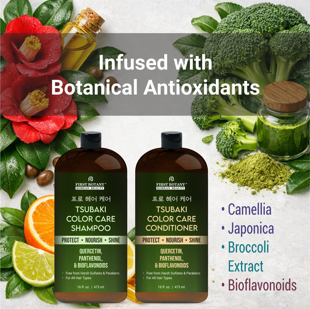 First Botany Color Care Shampoo & Conditioner Set – Color Protection & Shine