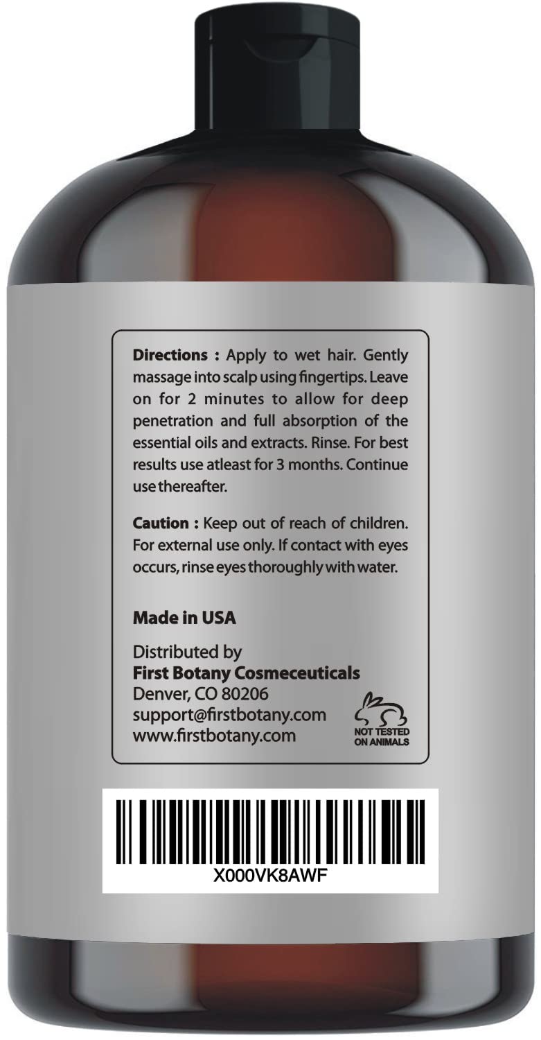 First Botany Cosmeceuticals Hair Regrowth Shampoo – DHT Blockers, Hydration & Volume (Pack of 2)