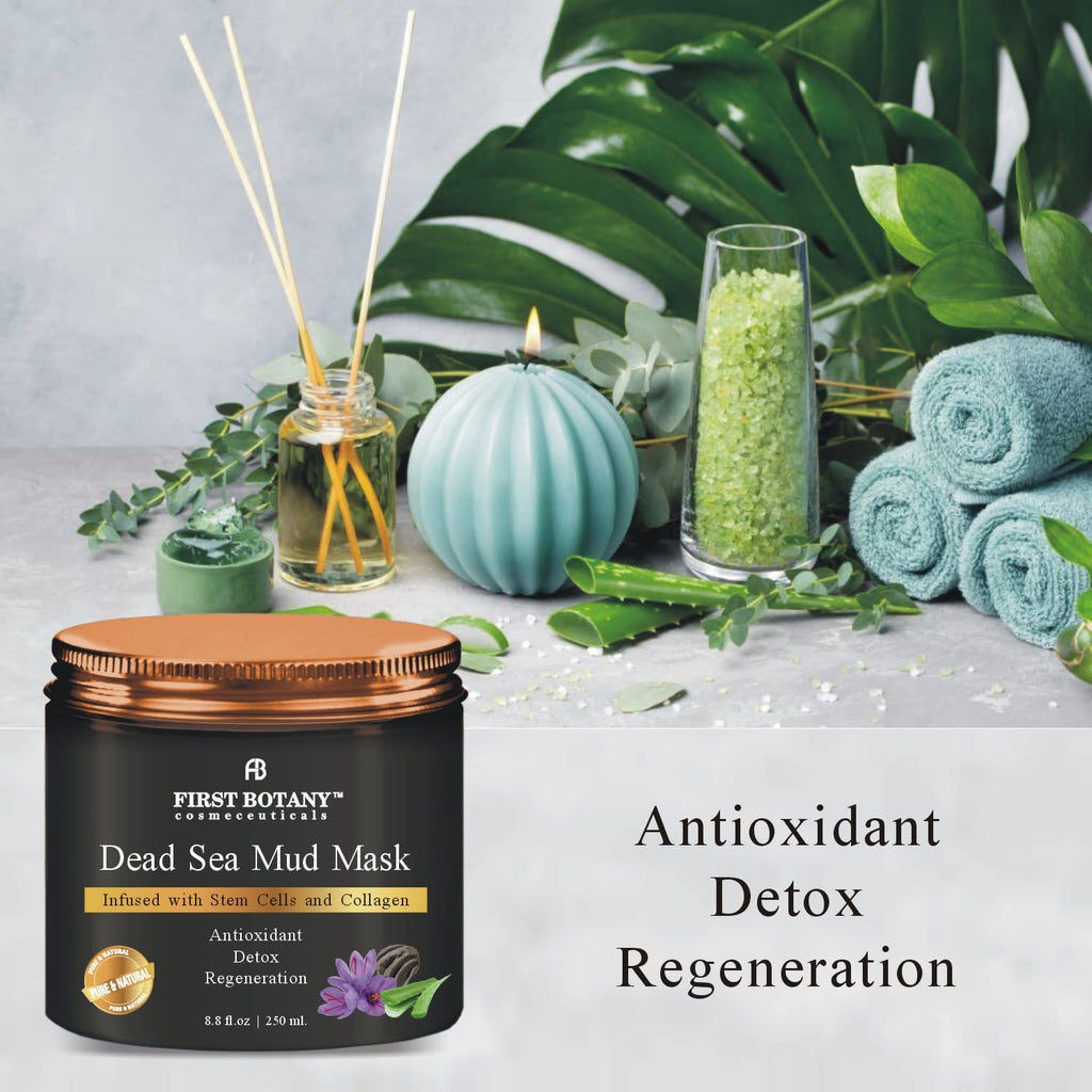 First Botany Dead Sea Mud Mask 8.8oz – Mineral-Infused Facial Treatment for Pores & Aging