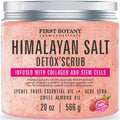 First Botany Himalayan Salt Body Scrub with Collagen & Stem Cells – Exfoliate, Rejuvenate & Hydrate (20 oz)