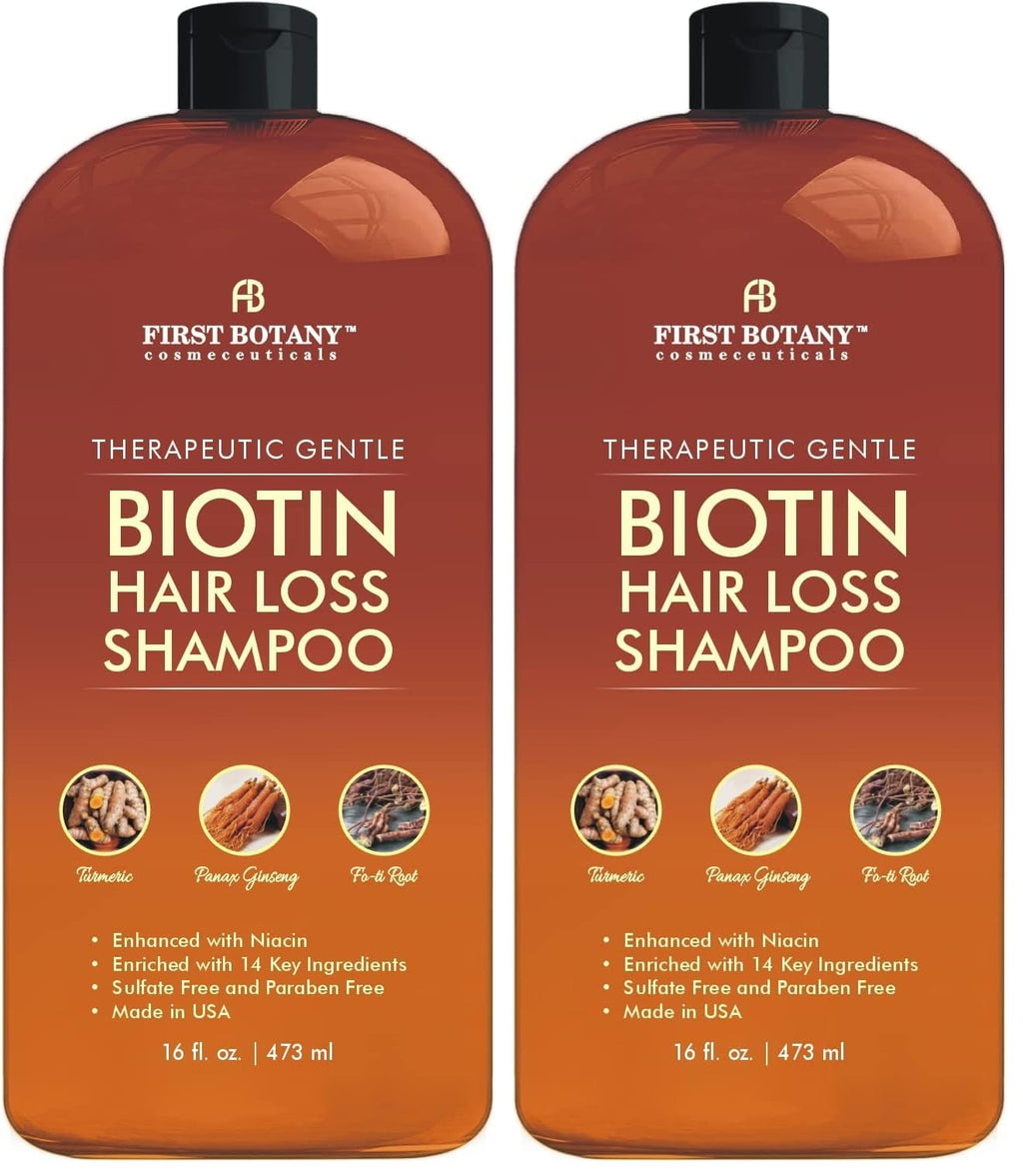 First Botany Anti Hair Loss Shampoo with DHT Blockers – 16 oz (Pack of 2)