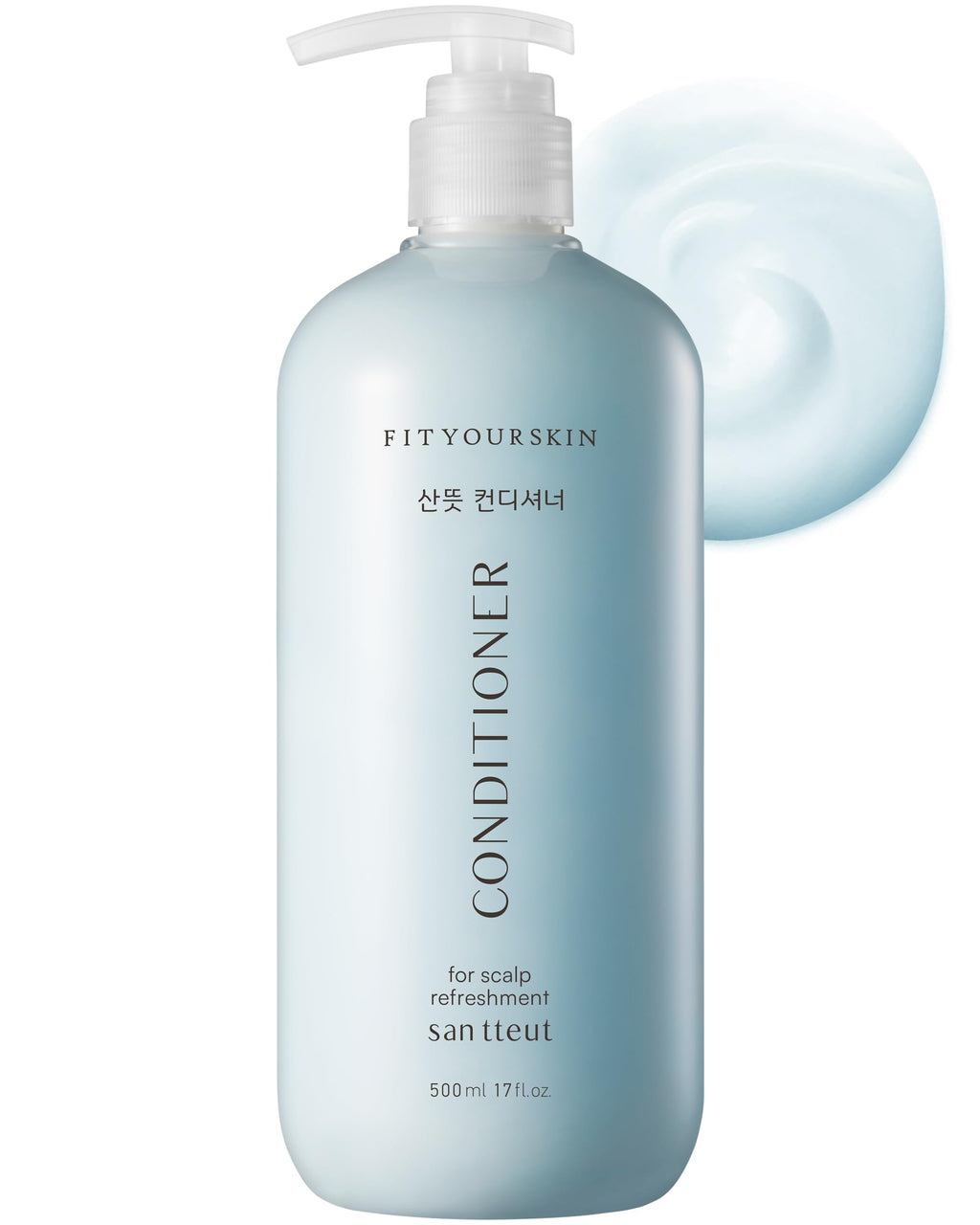 FIT YOUR SKIN SAN TTEUT Cooling Scalp Conditioner – Triple Mint, pH 5.5, 17oz for Oily Roots & Dry Ends