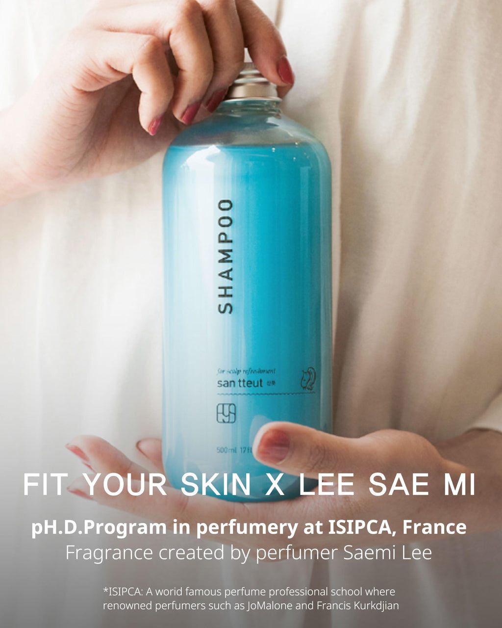 FIT YOUR SKIN SAN TTEUT Cooling Shampoo – Triple Mint Scalp Therapy, Oily & Itchy Scalp, pH 5.5, 17 fl oz