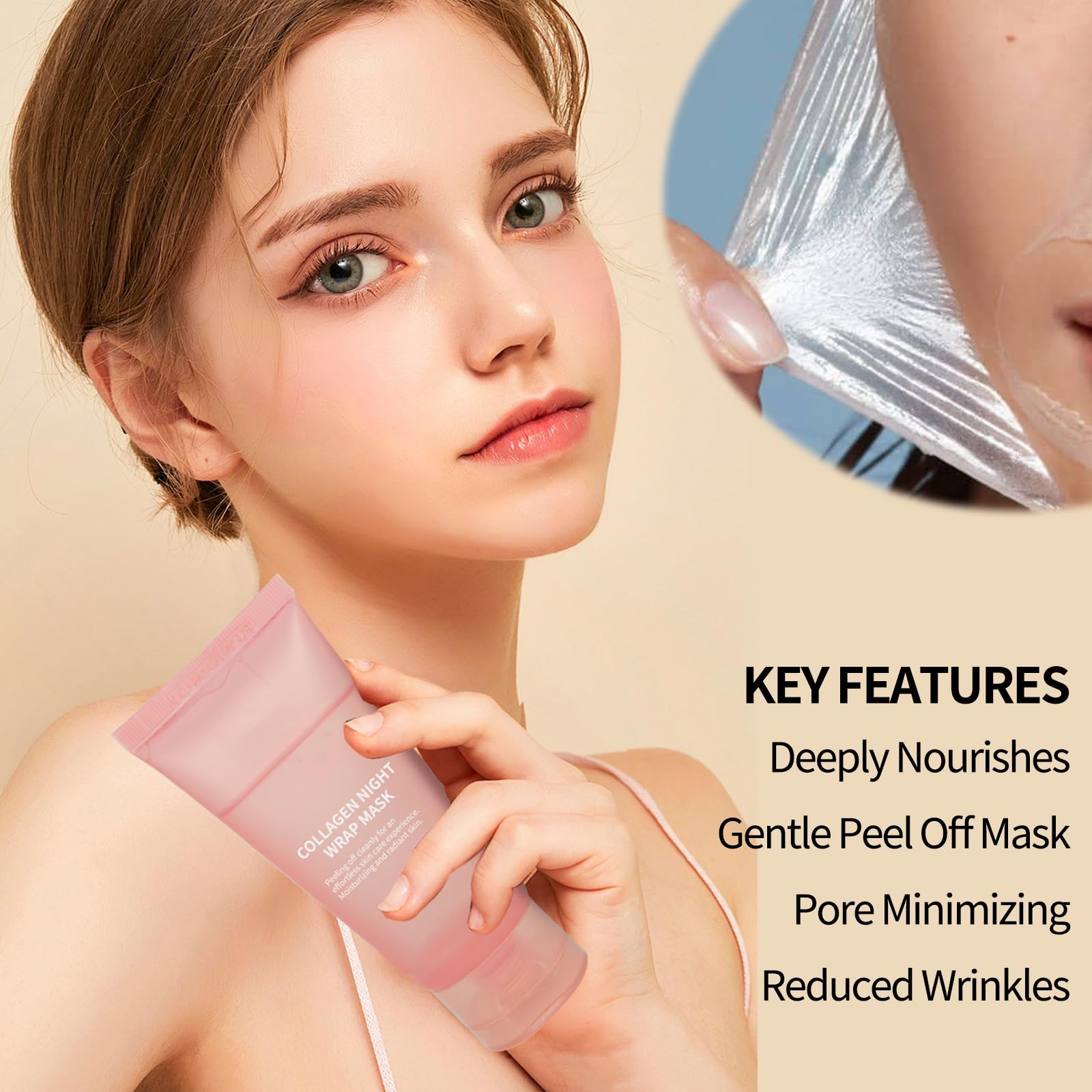 Fitbuter Collagen Overnight Wrapping Peel-Off Mask – Hydration & Firming (75ml)