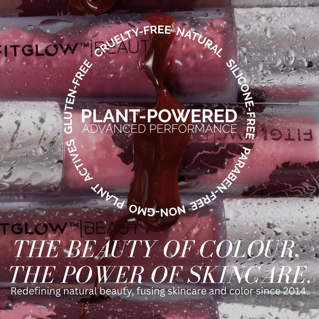 FITGLOW Beauty Lip Colour Serum – Hydrating Lip Gloss with Collagen & Pomegranate Sterols (Coco, 10g)