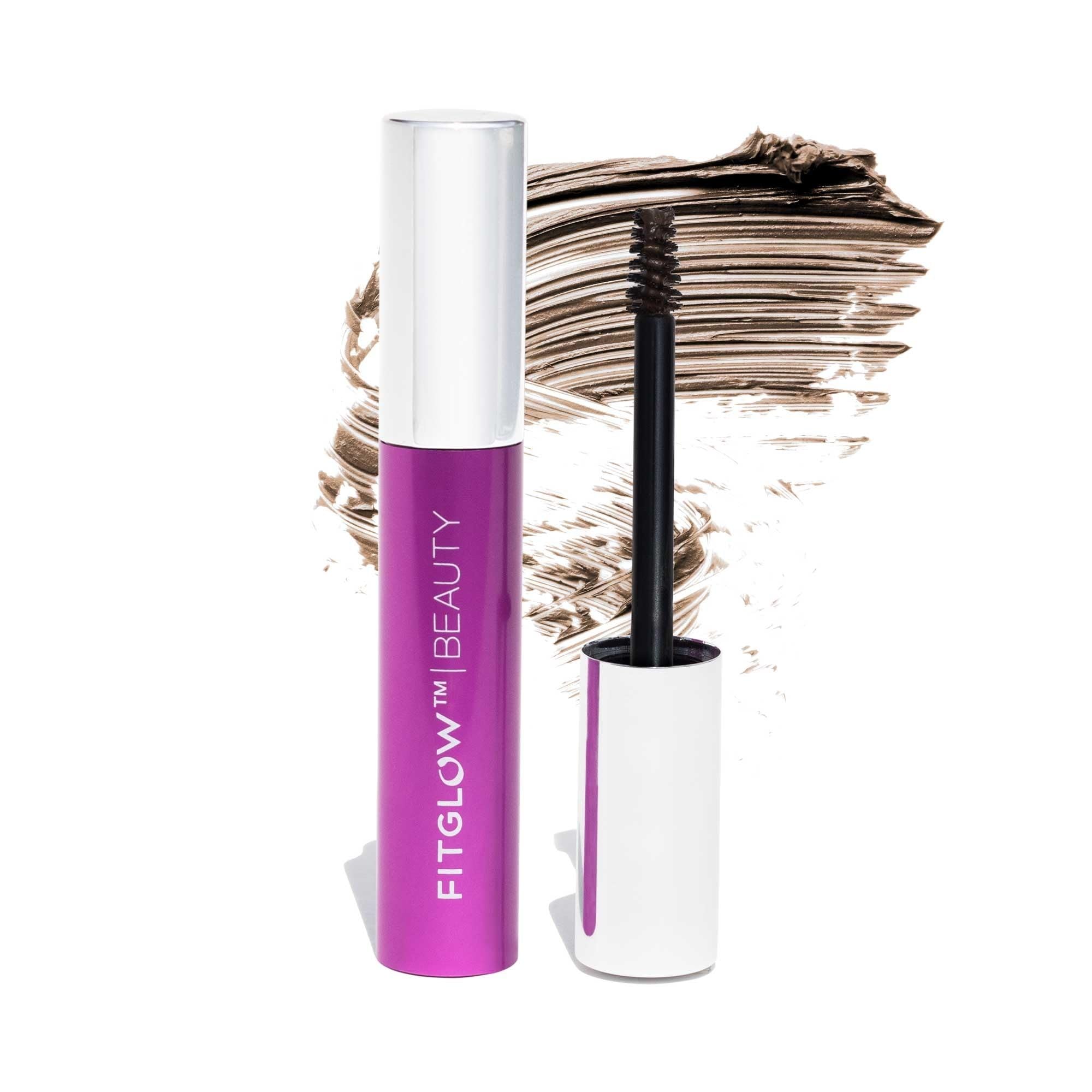 FITGLOW Plant Protein Brow Gel – Natural Vegan Brow Enhancer (Medium Brown, 4g)