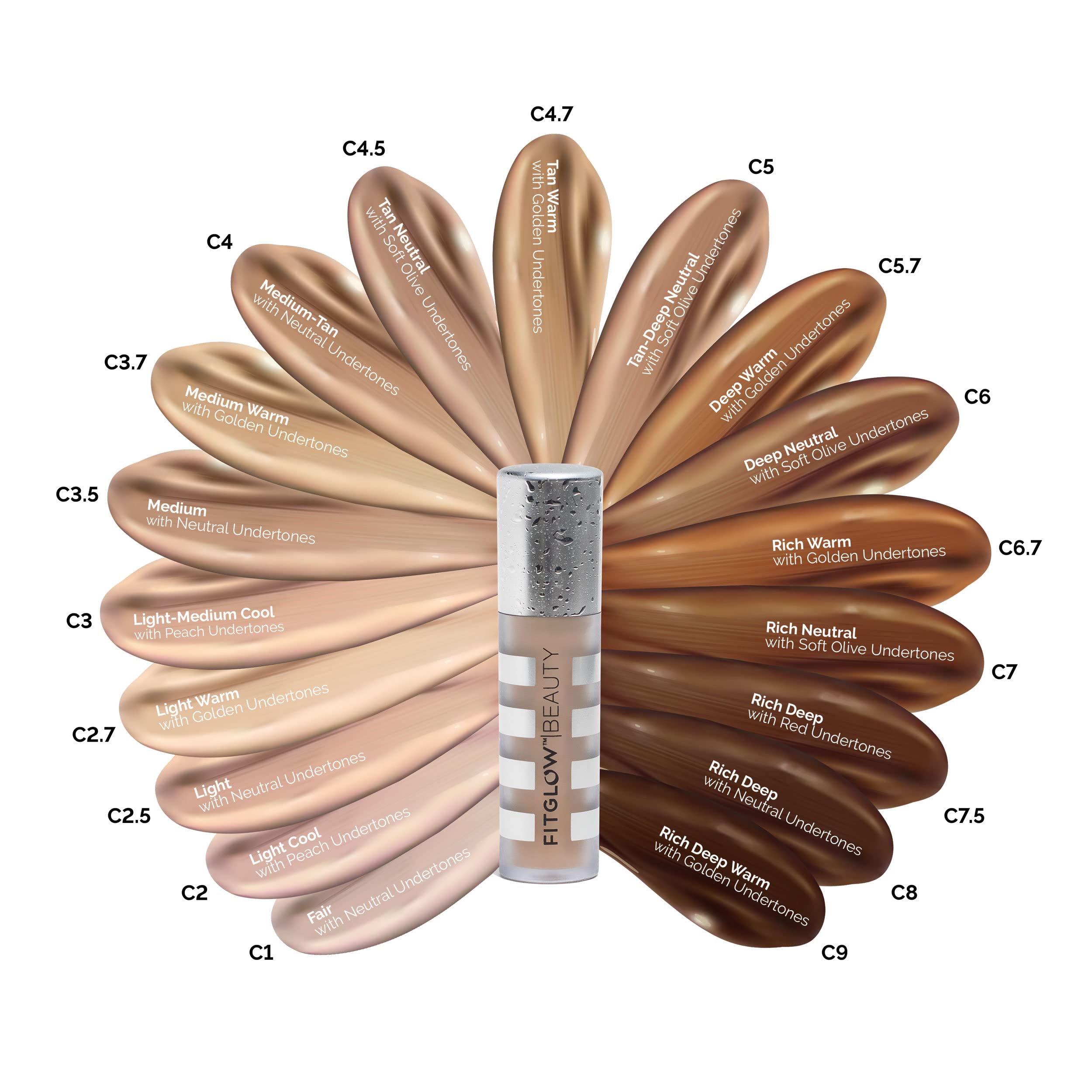Fitglow Beauty Conceal+ – Vegan Full-Coverage Concealer Skincare by FITGLOW