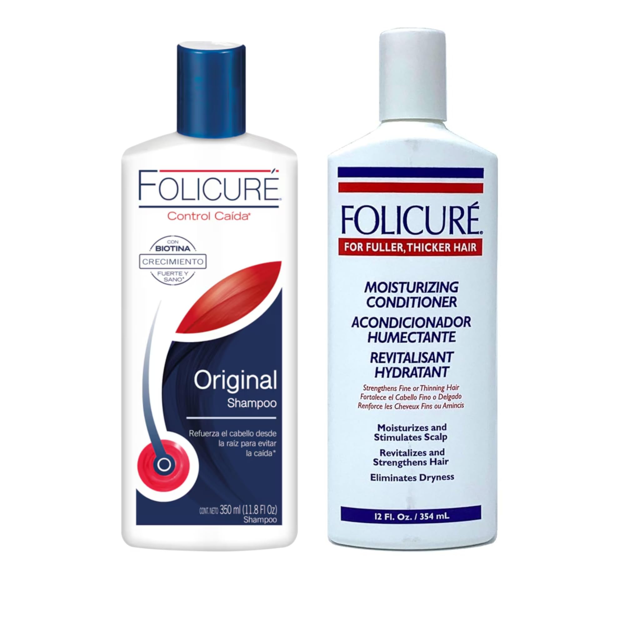Folicure Hair Growth Shampoo & Conditioner Pack (11.8 fl oz + 12 fl oz) | Five Brothers Products