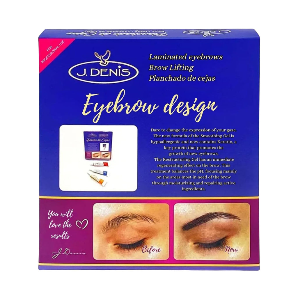 Five Brothers J. Denis Lamination Kit — Brow Pencil & Glue for Salon-Quality Brows