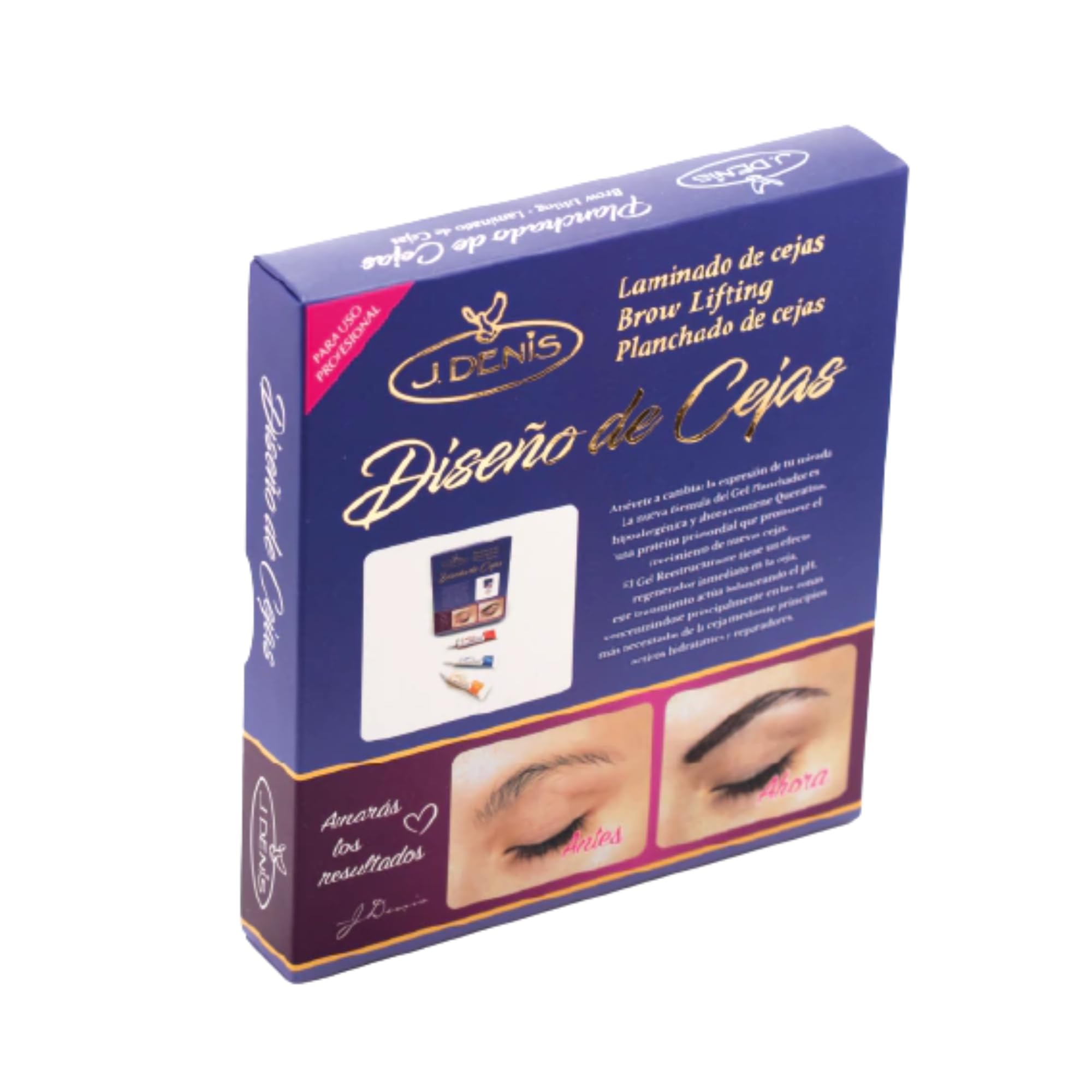 Five Brothers J. Denis Lamination Kit — Brow Pencil & Glue for Salon-Quality Brows