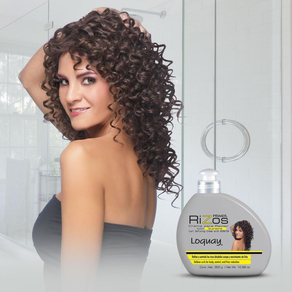 Five Brothers Loquay Keratin Hair Cream 10.58 oz - Curl Definition & Frizz Control