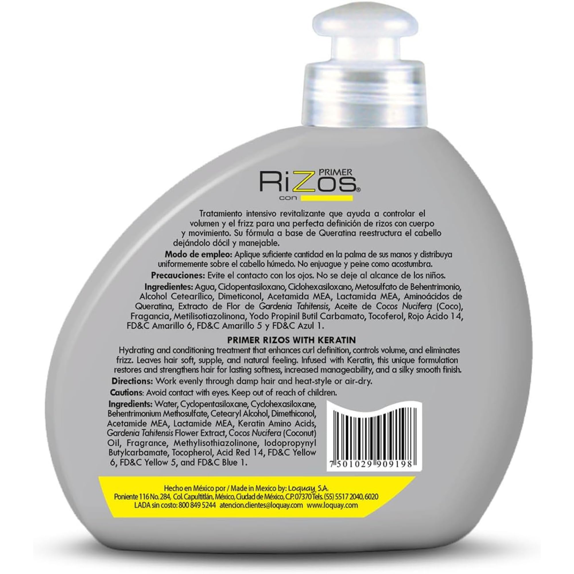 Five Brothers Loquay Keratin Hair Cream 10.58 oz - Curl Definition & Frizz Control