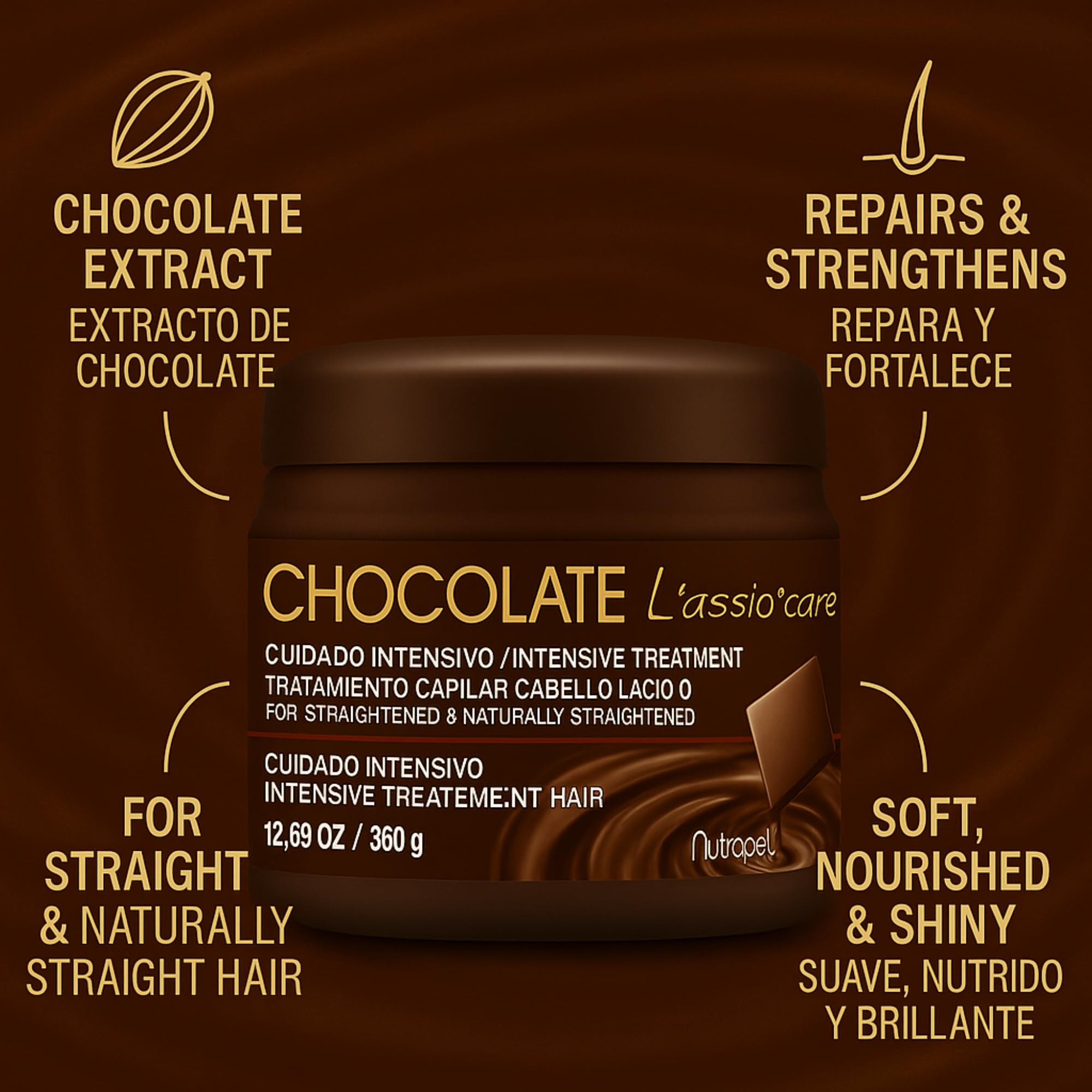 Five Brothers Nutrapel L'assio Care Keratin After Care 12.69oz – Smooth, Hydrated Hair