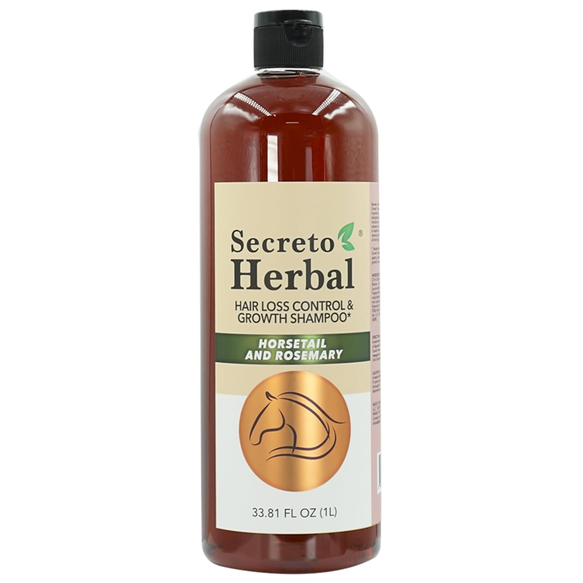 Five Brothers Products Secreto Herbal Hair Growth Shampoo – Horsetail & Rosemary, Revitalized Hair, 33.81 fl oz