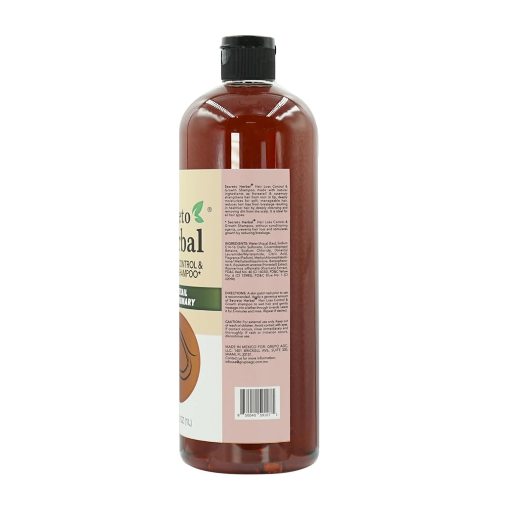 Five Brothers Products Secreto Herbal Hair Growth Shampoo – Horsetail & Rosemary, Revitalized Hair, 33.81 fl oz