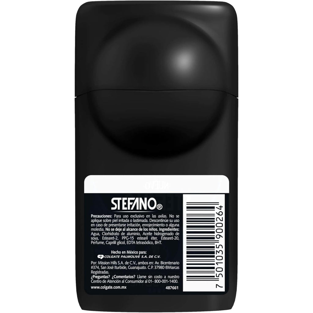 Five Brothers Stefano Black Men’s Deodorant Roll-On 3 Pack – Long-Lasting Protection, 1.69 fl oz Each