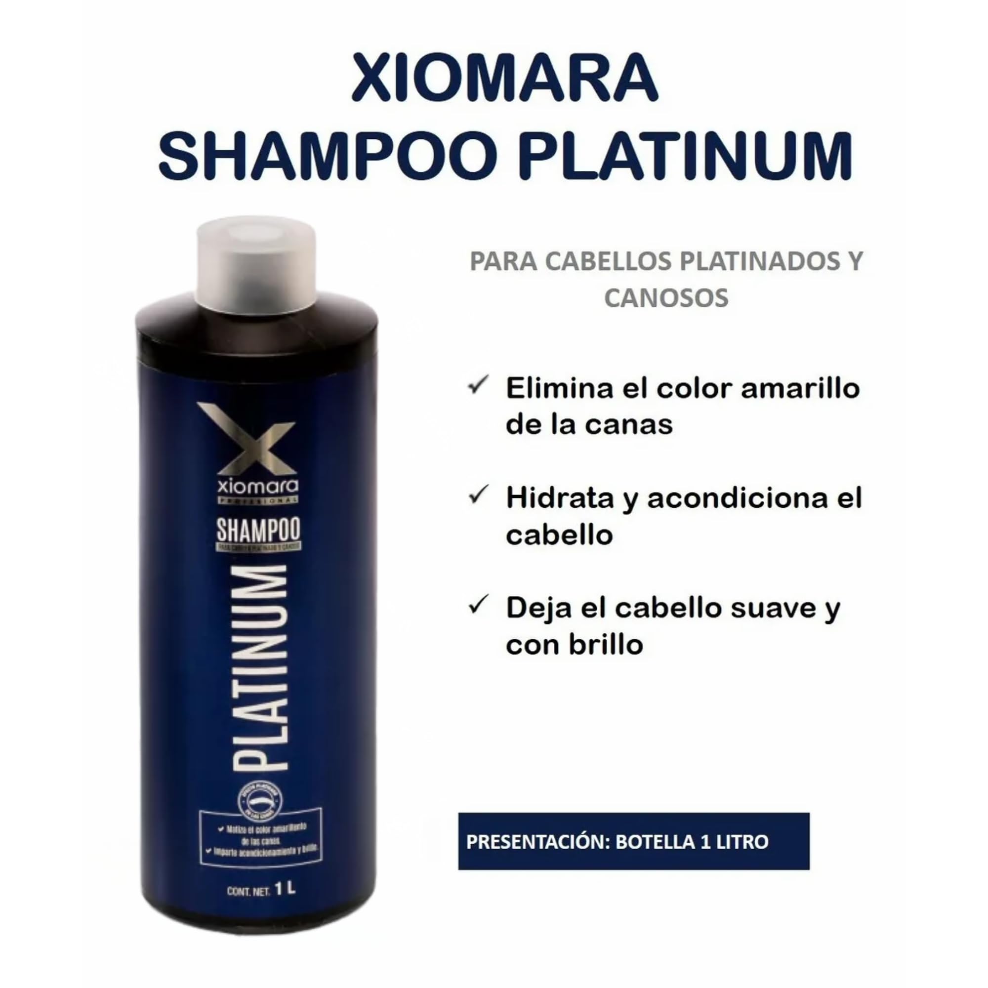 Five Brothers Xiomara Shampoo – Blonde Toner for Brassy Hair, 33.8 oz