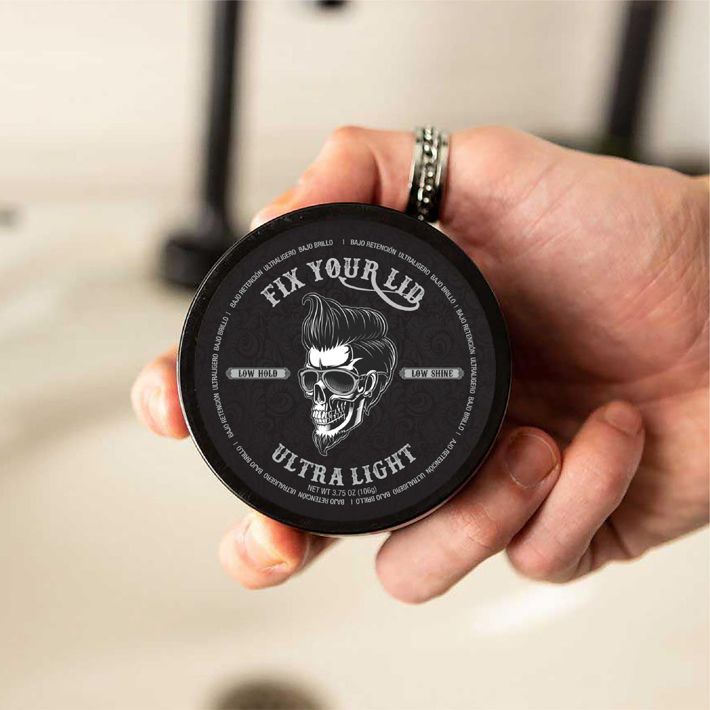 Fix Your Lid Ultra Light Pomade for Men – Water-Based, Low Hold & Low Shine, 3.75 oz