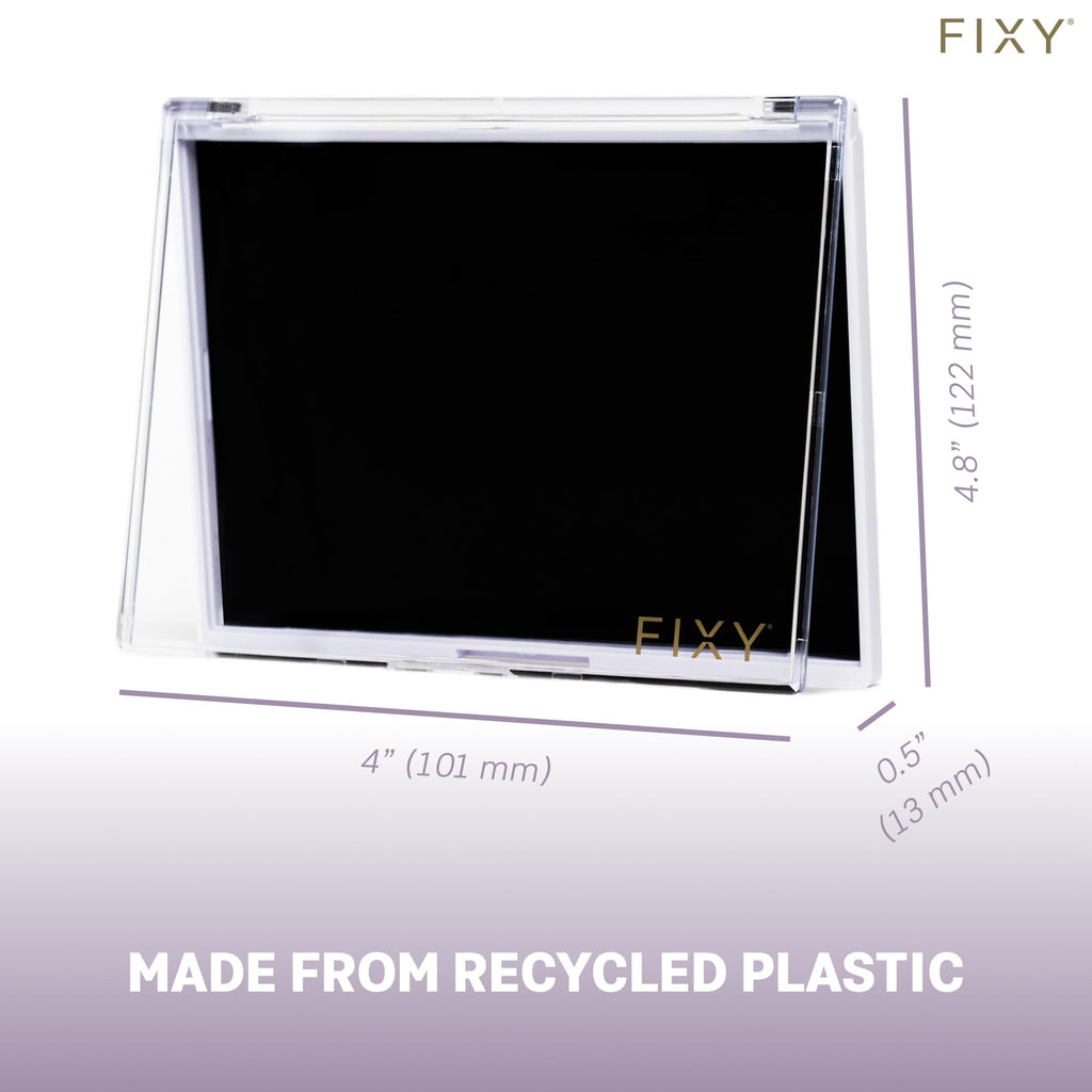 FIXY Extra Small Magnetic Makeup Palette — Clear-Top Organizer for Travel & Customizable Storage