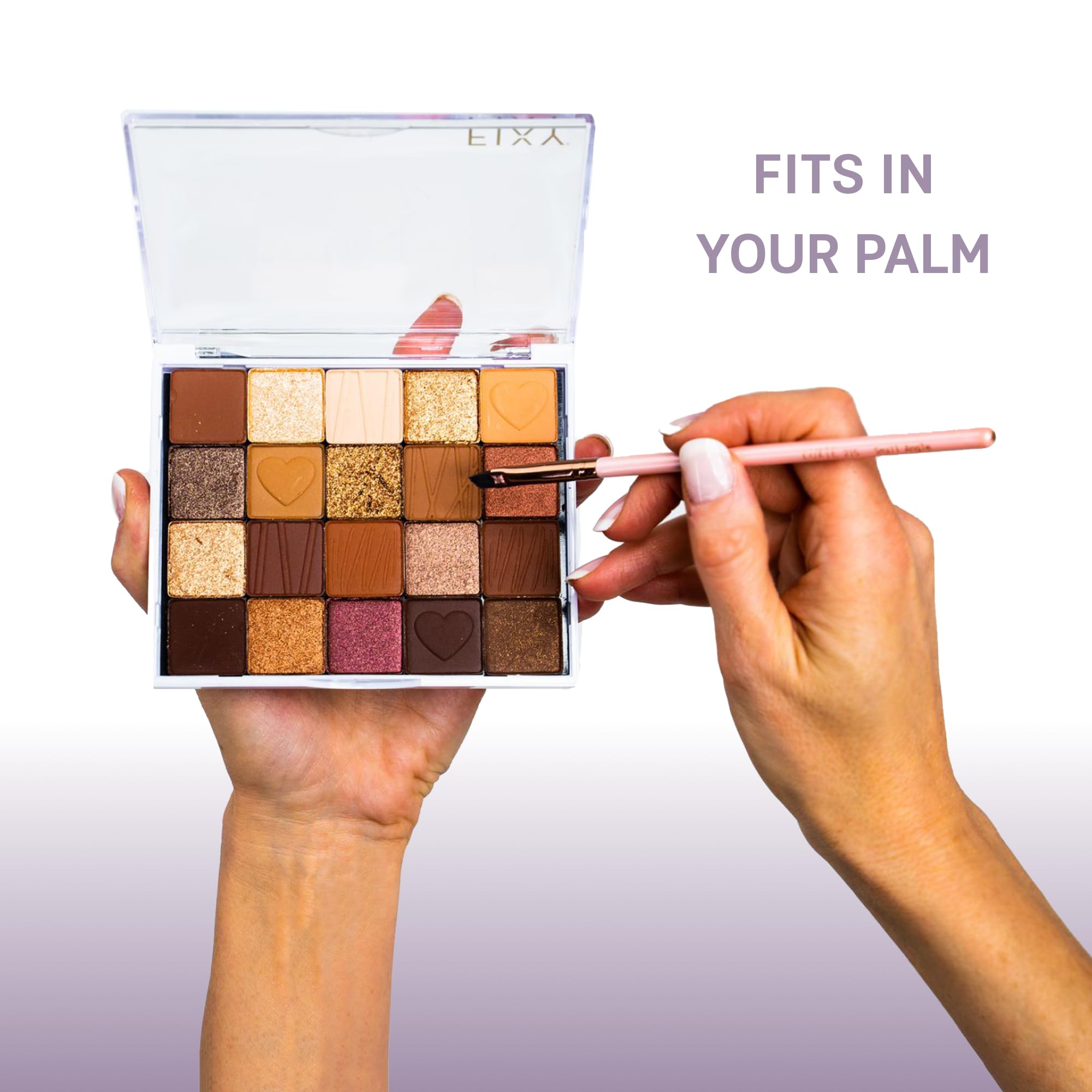FIXY Extra Small Magnetic Makeup Palette — Clear-Top Organizer for Travel & Customizable Storage