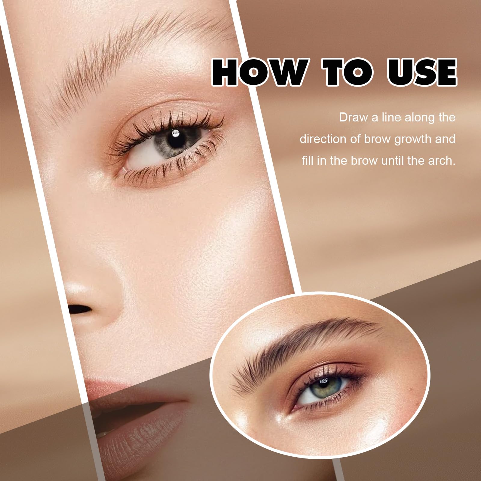FIZYSKOE 3D Microblading Eyebrow Pencil – Waterproof, Fine Tip Taupe (2pc)