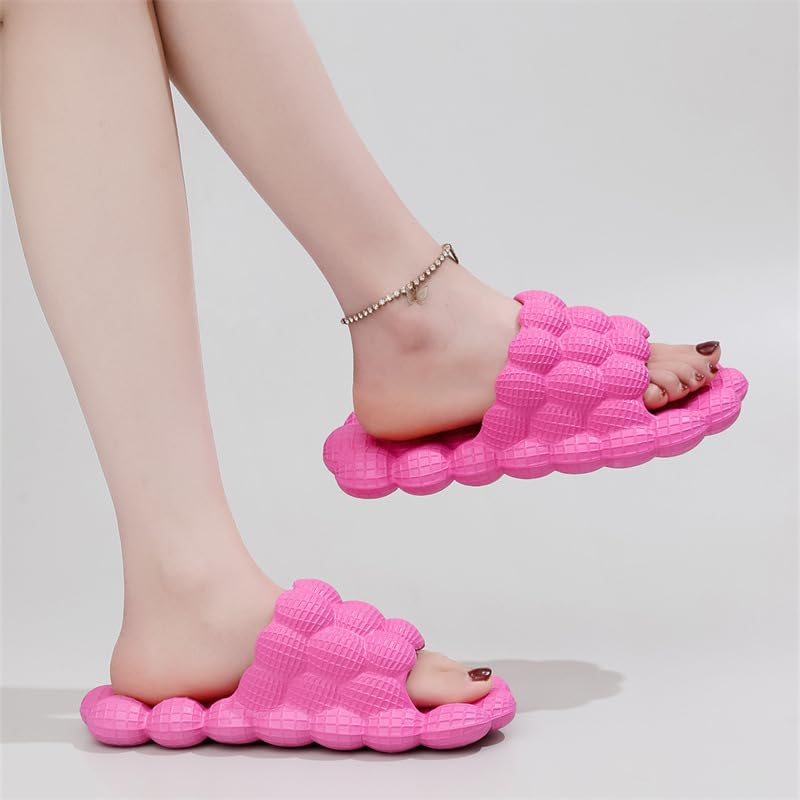 FJPTREN Massage Bubble Slippers – Non-Slip Quick-Dry Spa Slides for Women & Men