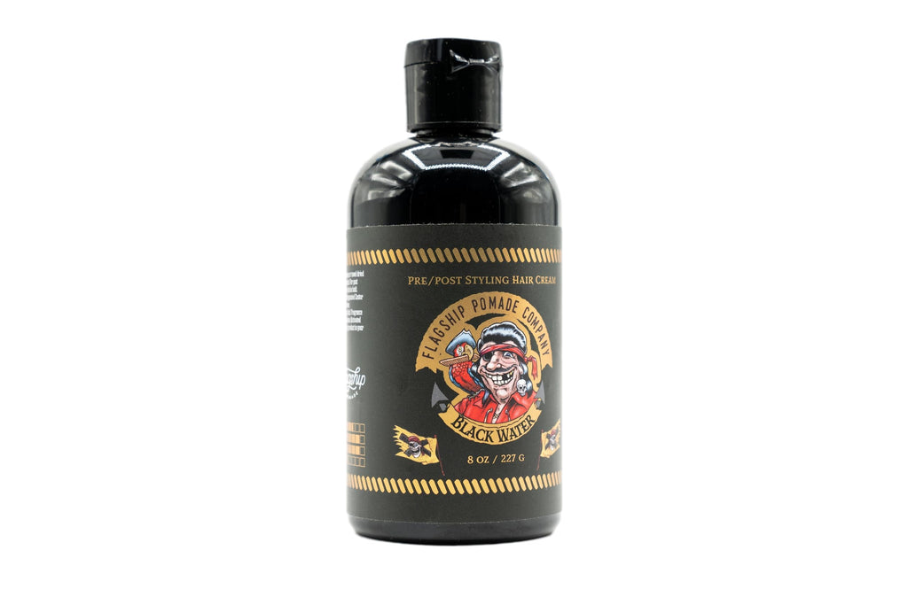 FLAGSHIP Black Water Pomade for Men – Medium Hold, Matte Finish, 8 oz