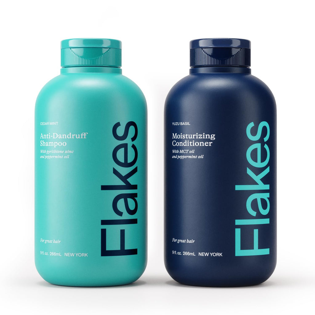 Flakes Anti Dandruff Shampoo & Conditioner Set – Hydrating, Sulfate & Paraben Free, 9 fl oz