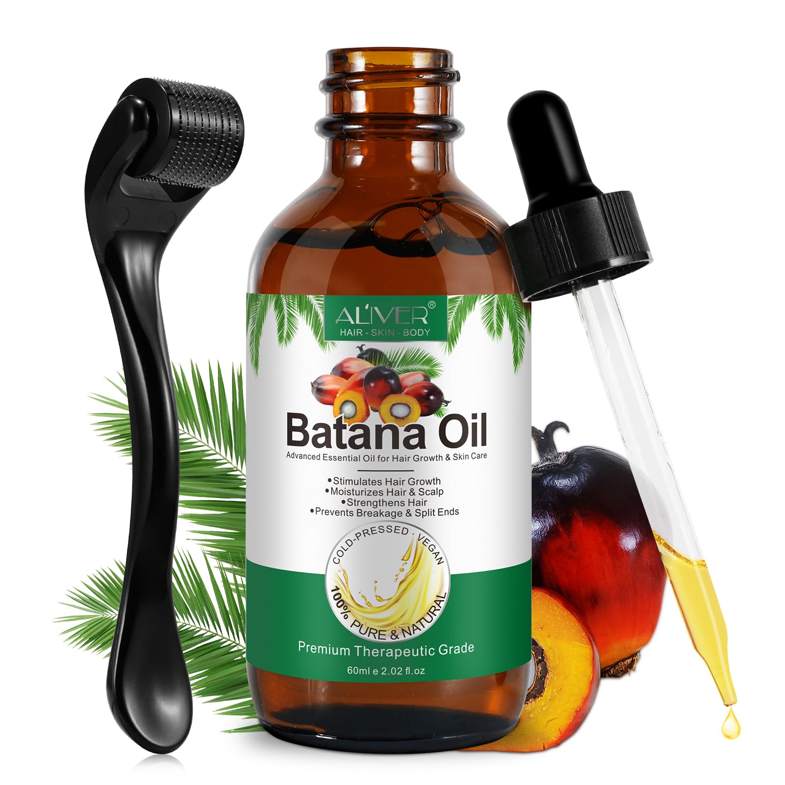 Flasture Batana Oil for Hair Growth – 100% Pure, 2.02 fl oz