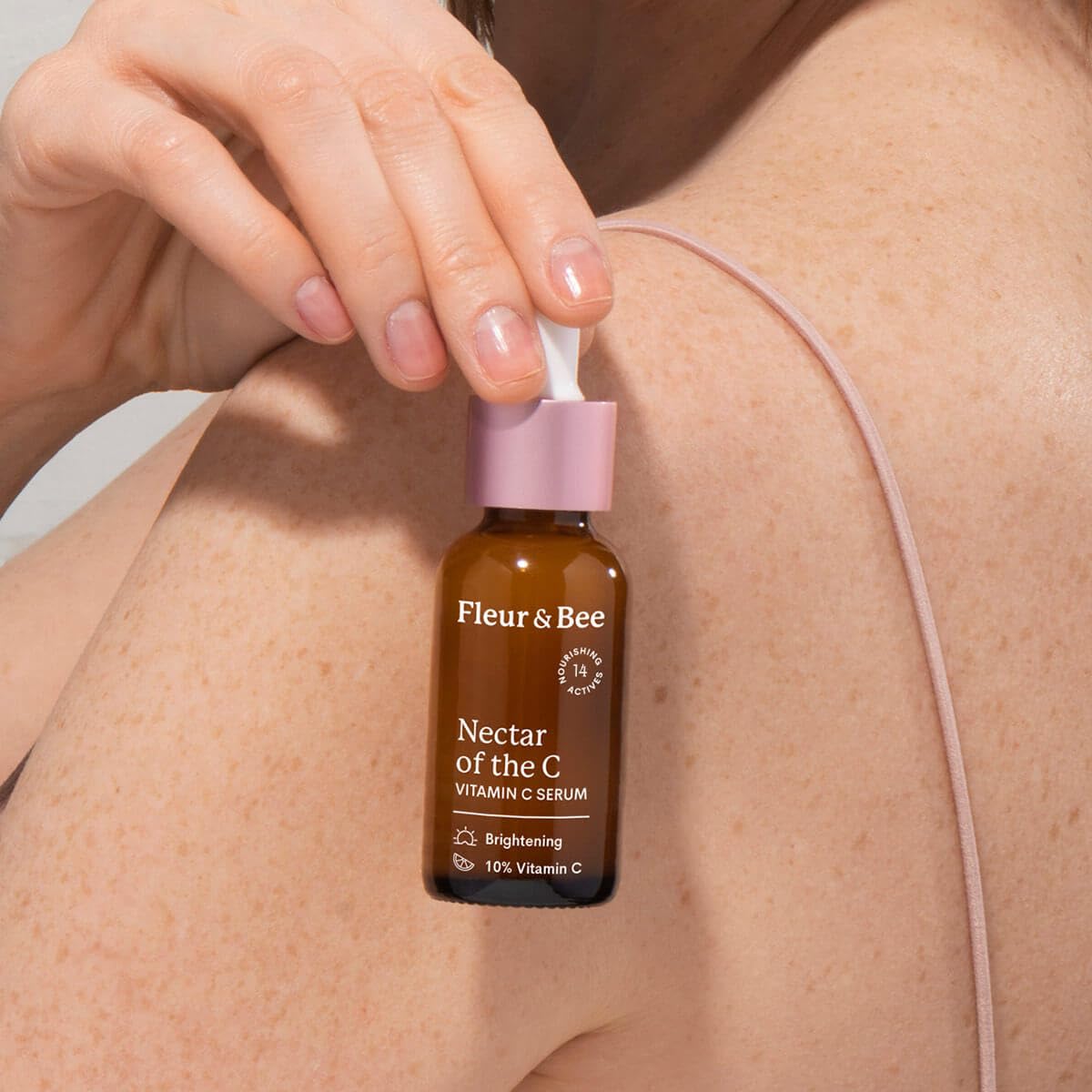 Nectar of the C Vitamin C Serum with Hyaluronic Acid - 10% Vitamin C | Fleur & Bee