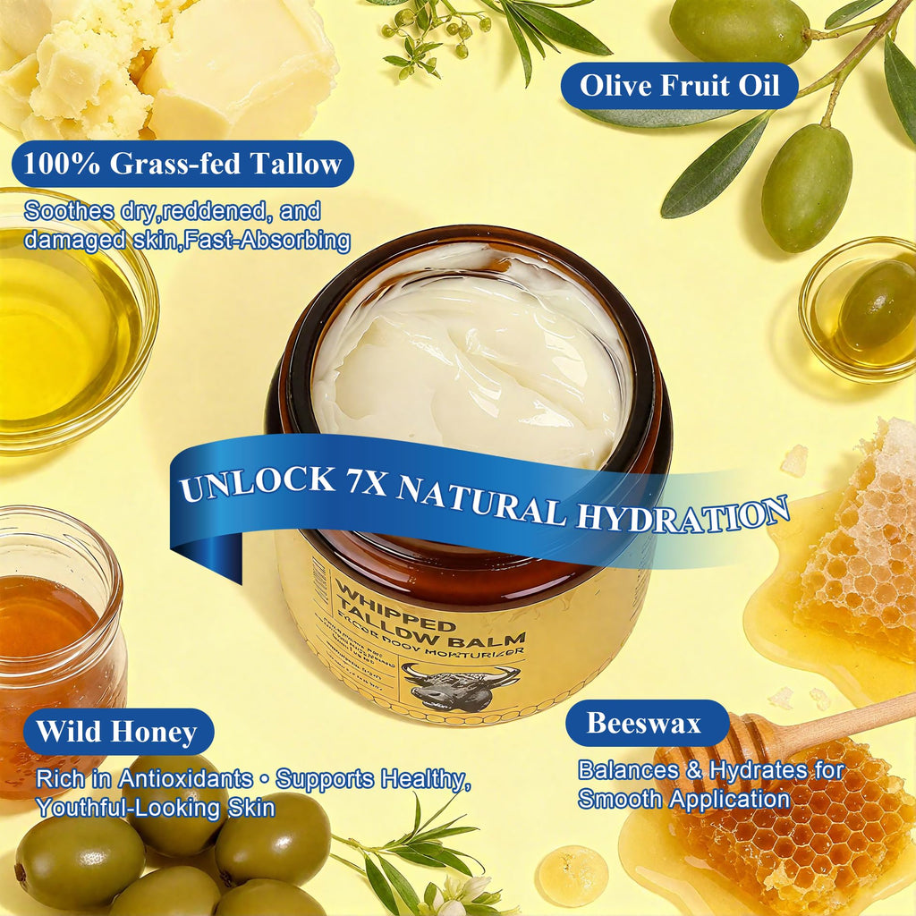 FLEXQW Bee Venom Cream – 1 Pack, 7x Moisture, Grass-Fed Tallow, All-in-One Skin Moisturizer